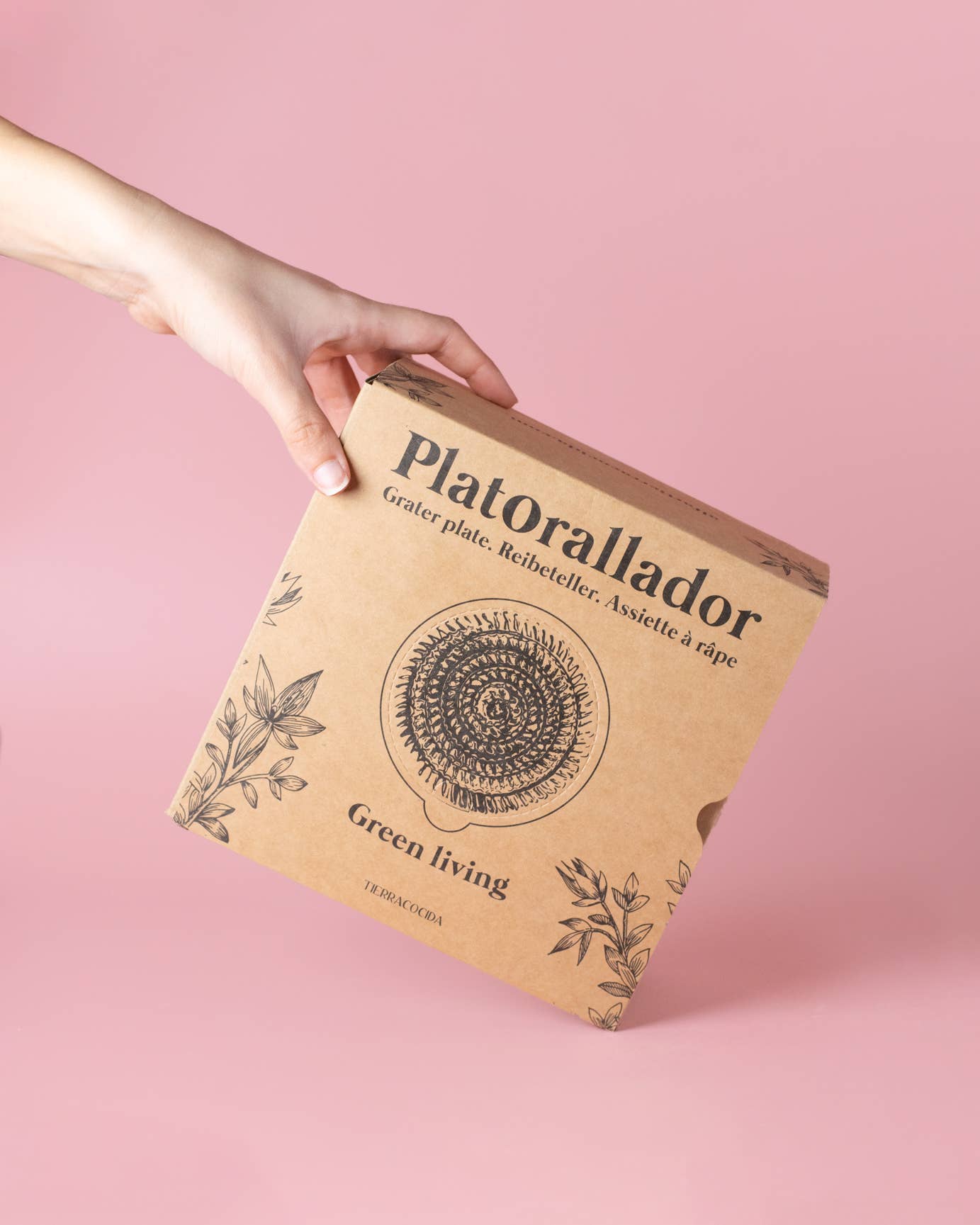 Valentina Keramik-Grillschale – Vintage-Rosa/Gelb