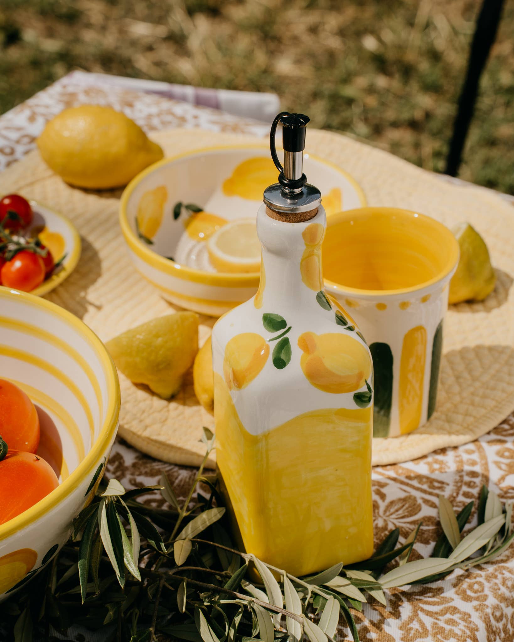 Oliefles Limone – Keramiek 475 ml