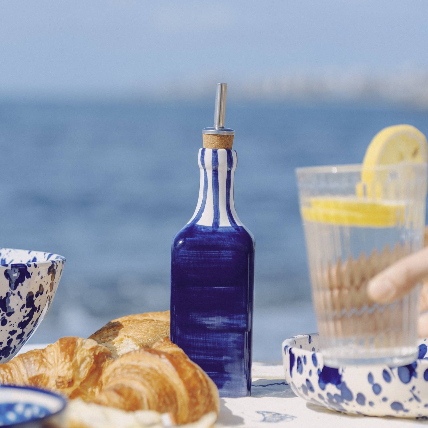 Oliefles Costa Azul – Keramiek 475 ml