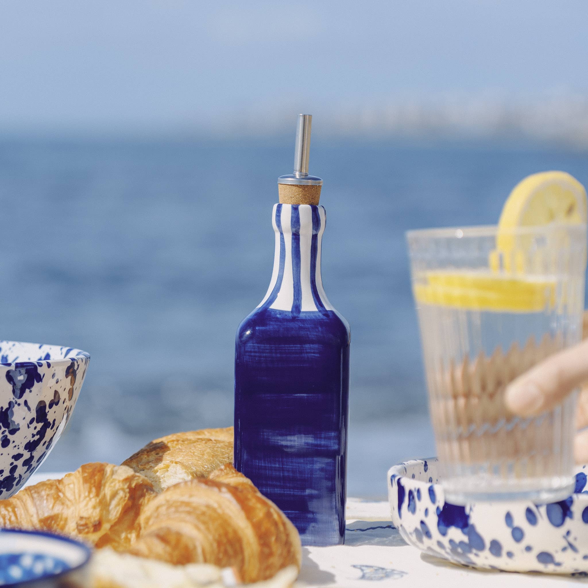 Oliefles Costa Azul – Keramiek 475 ml