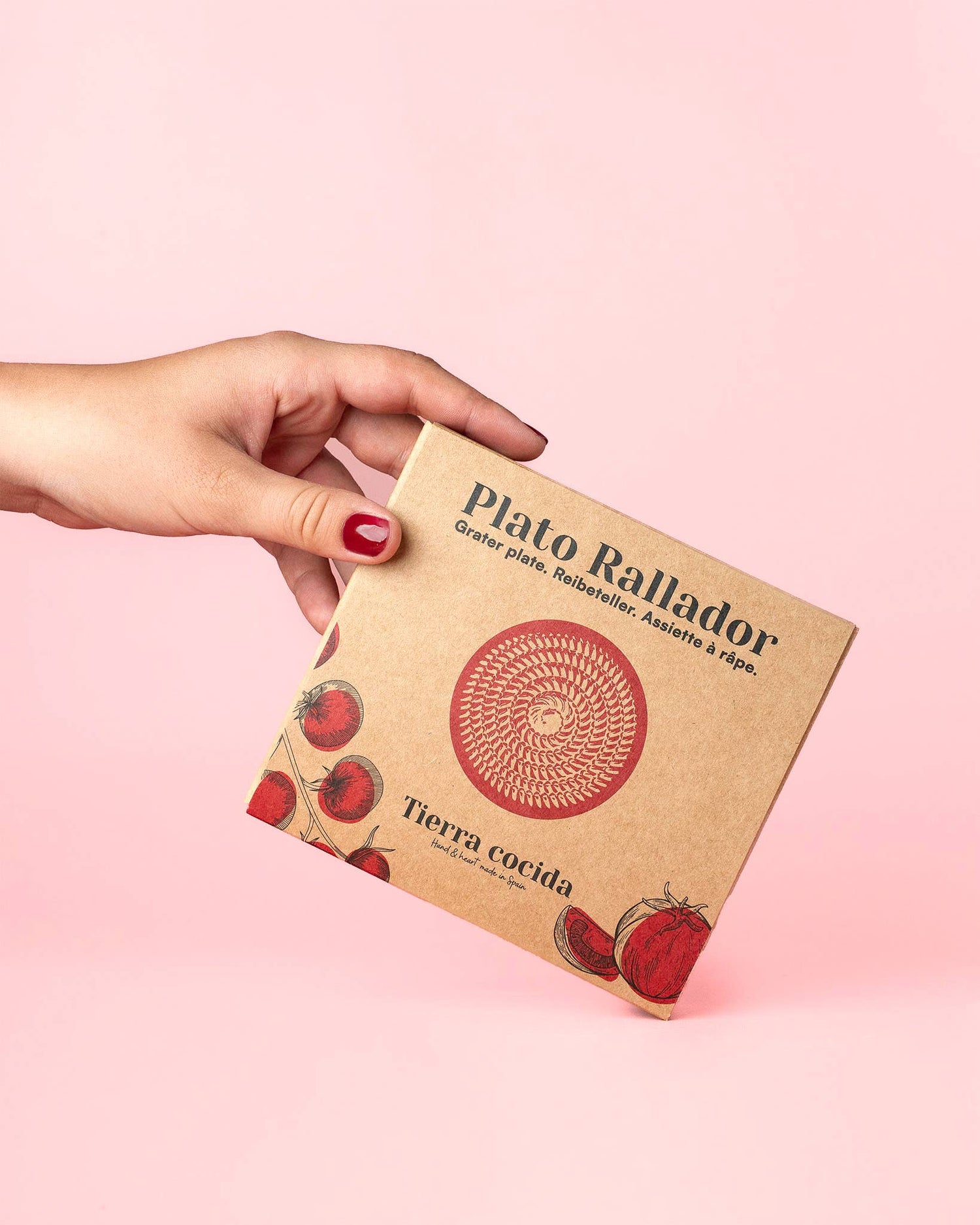 Raspbord keramisch Valentina Klein - Pastelroze Spaans aardewerk