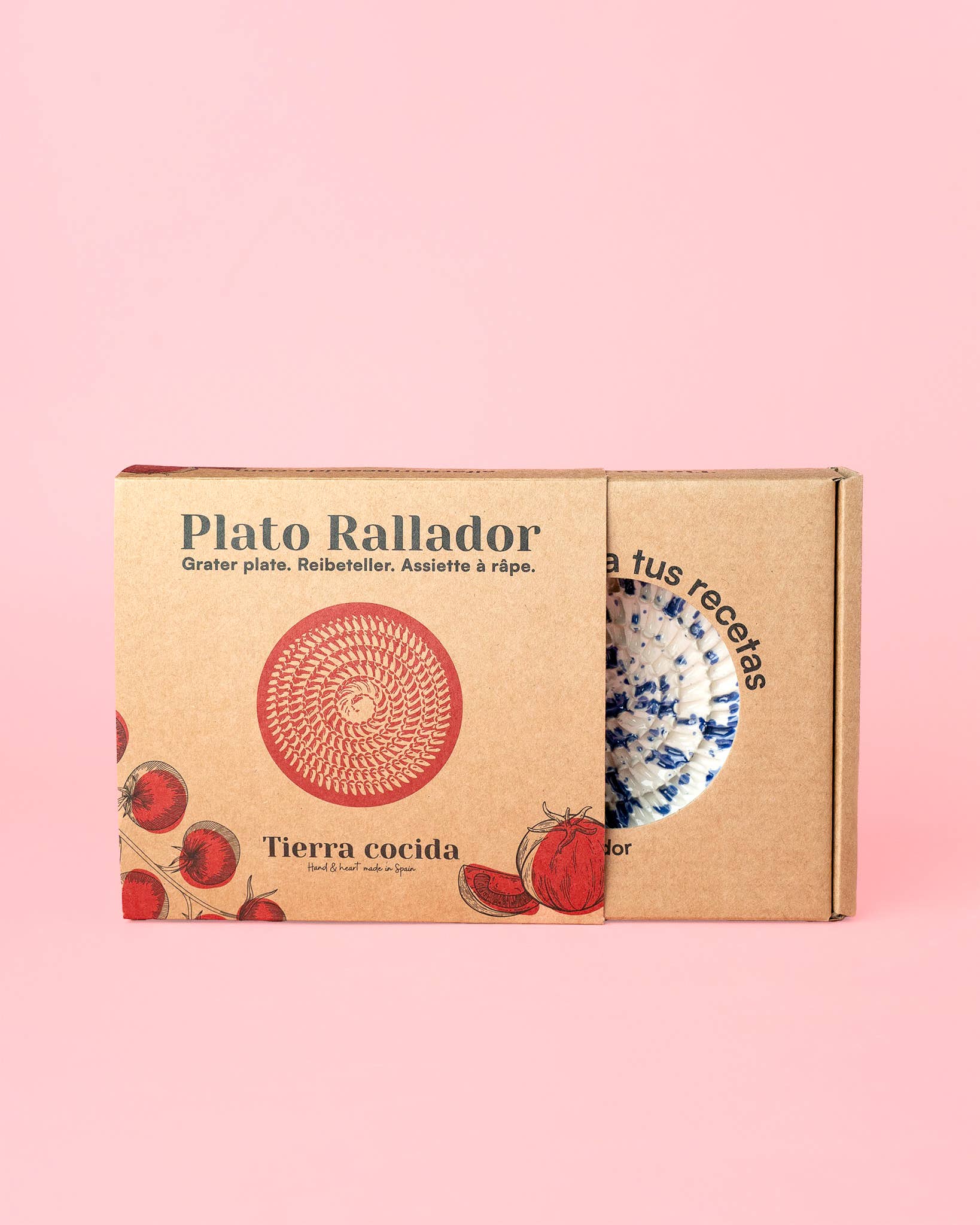 Raspbord keramisch Valentina Klein - Pastelroze Spaans aardewerk