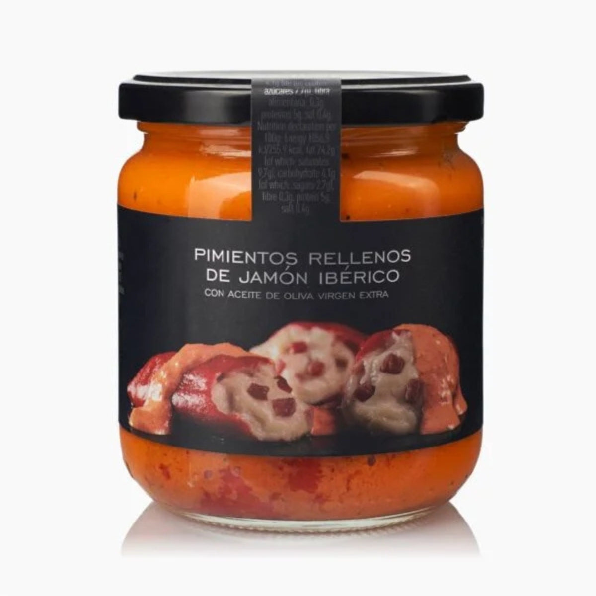 Geroosterde Spaanse Paprika gevuld met Jamón Ibérico
